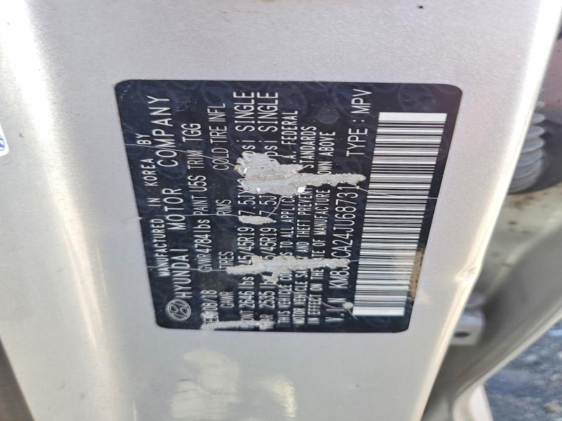 Aukcja sprzedaży 2018 Hyundai Tucson, vin: KM8J3CA24JU687311, numer aukcji: 58716056