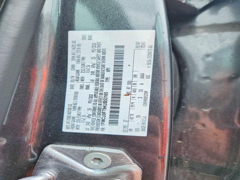 Aukcja sprzedaży 2019 Ford Escape, vin: 1FMCU0F79KUB53165, numer aukcji: 54241846
