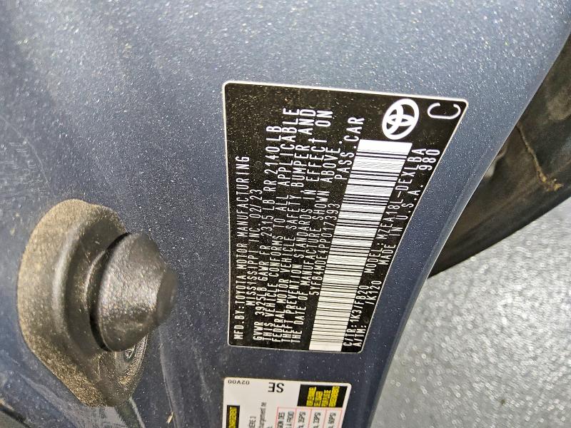 Продаж на аукціоні авто 2023 Toyota Corolla, vin: 5YFB4MDE4PP017393, номер лоту: 57994096
