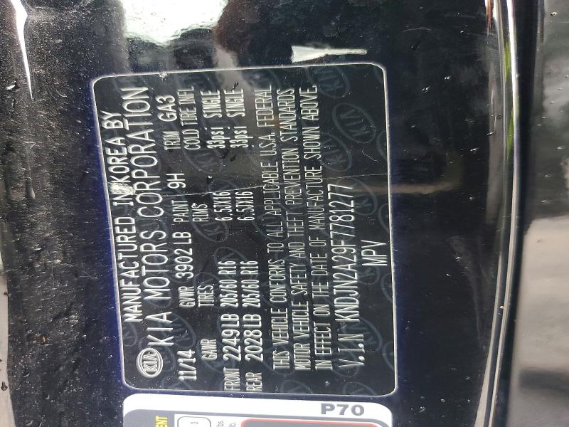 Aukcja sprzedaży 2015 Kia Soul, vin: KNDJN2A29F7781277, numer aukcji: 57943096