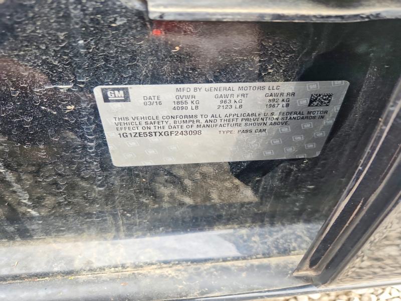 2016 Chevrolet Malibu მანქანა იყიდება აუქციონზე, vin: 1G1ZE5STXGF243098, აუქციონის ნომერი: 56642166