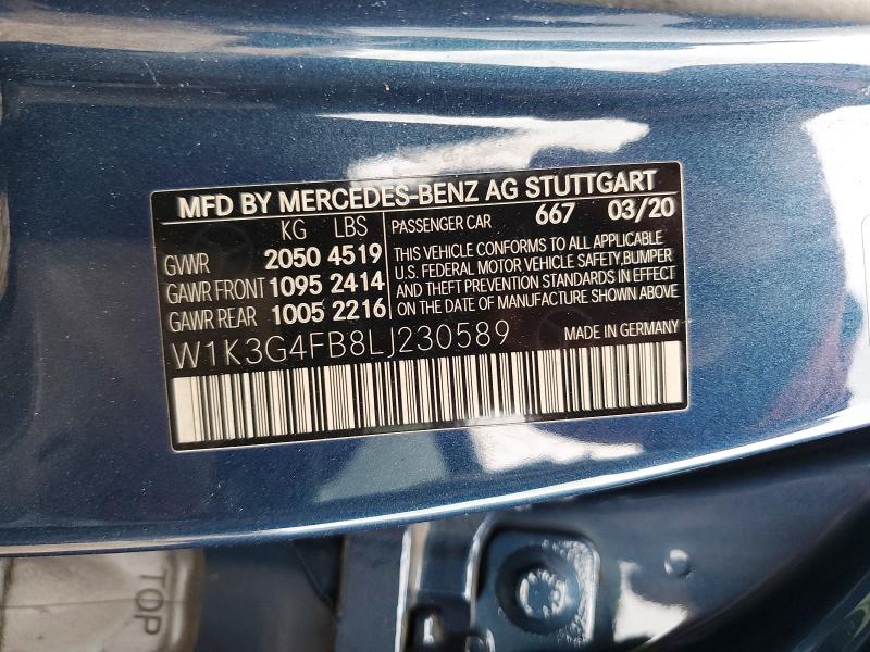 Продаж на аукціоні авто 2020 Mercedes-benz A, vin: W1K3G4FB8LJ230589, номер лоту: 57667376