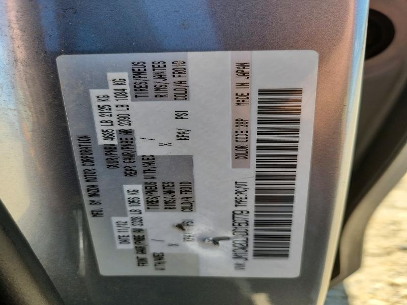 58146496 :رقم المزاد ، JM1CW2CLXD0150779 vin ، 2013 Mazda 5 مزاد بيع