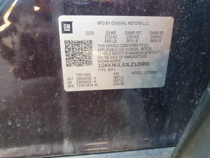 Продажа на аукционе авто 2020 Gmc Acadia, vin: 1GKKNULS3LZ135993, номер лота: 57022966