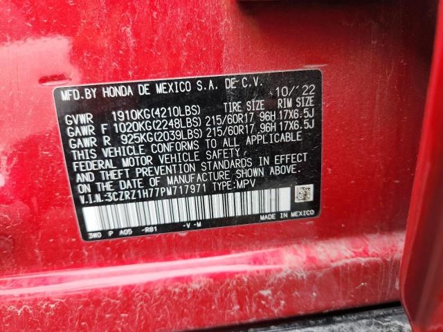 Aukcja sprzedaży 2023 Honda Hr-v, vin: 3CZRZ1H77PM717971, numer aukcji: 56346556