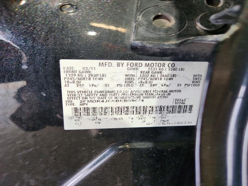 Aukcja sprzedaży 2011 Ford Edge, vin: 2FMDK4JC9BBB08674, numer aukcji: 58566006