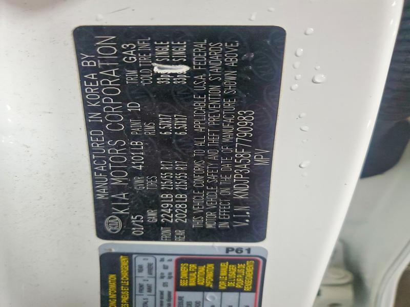 57738526 :رقم المزاد ، KNDJP3A58F7790983 vin ، 2015 Kia Soul مزاد بيع