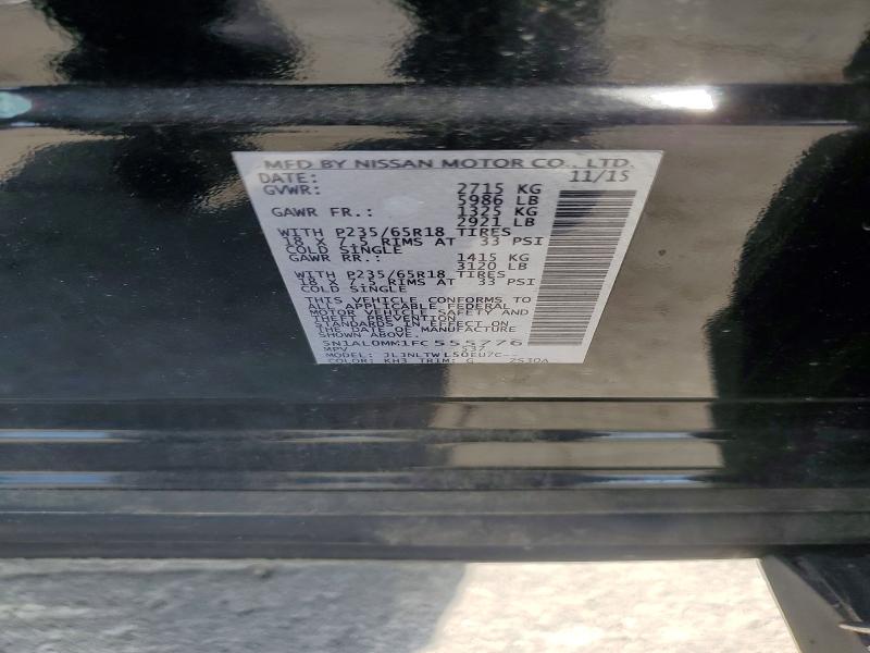 Продажа на аукционе авто 2015 Infiniti Qx60, vin: 5N1AL0MM1FC555776, номер лота: 56047096