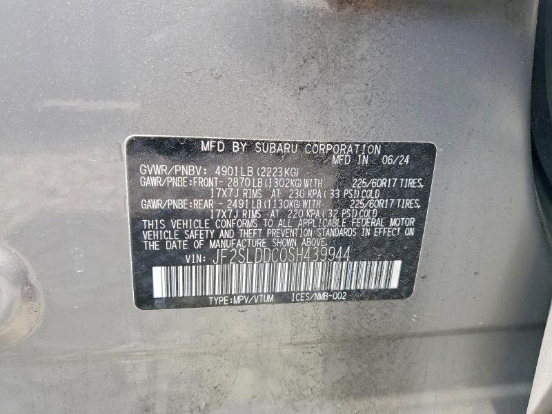Aukcja sprzedaży 2025 Subaru Forester, vin: JF2SLDDC0SH439944, numer aukcji: 56678196