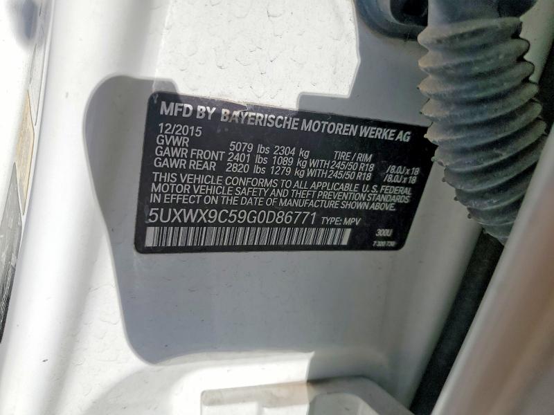 Продаж на аукціоні авто 2016 Bmw X3, vin: 5UXWX9C59G0D86771, номер лоту: 55913836