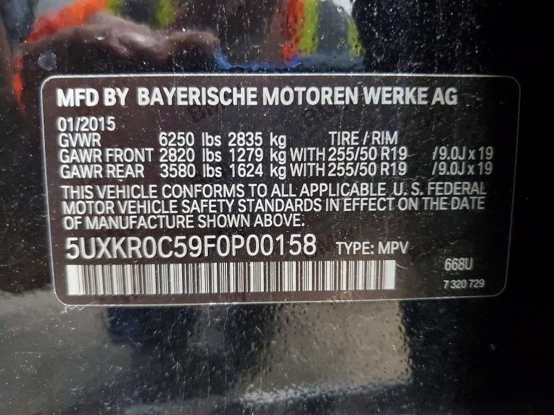 Продажа на аукционе авто 2015 Bmw X5, vin: 5UXKR0C59F0P00158, номер лота: 55737026