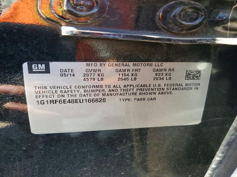 54916466 :رقم المزاد ، 1G1RF6E48EU166828 vin ، 2014 Chevrolet Volt مزاد بيع