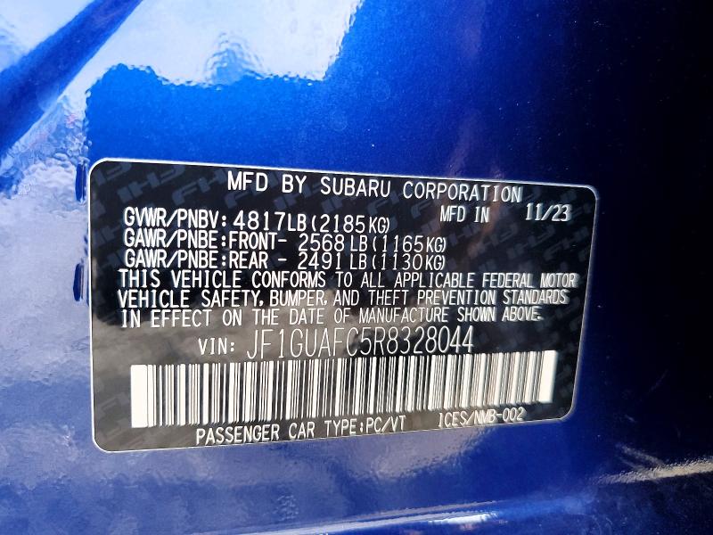Aukcja sprzedaży 2024 Subaru Impreza, vin: JF1GUAFC5R8328044, numer aukcji: 59193946