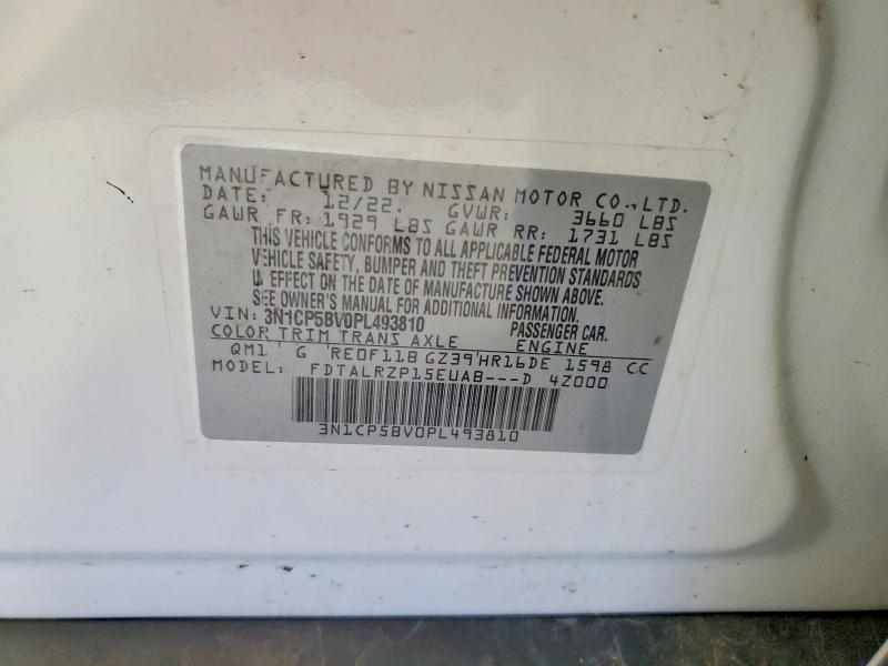 85637415 :رقم المزاد ، 3N1CP5BV0PL493810 vin ، 2023 Nissan Kicks مزاد بيع