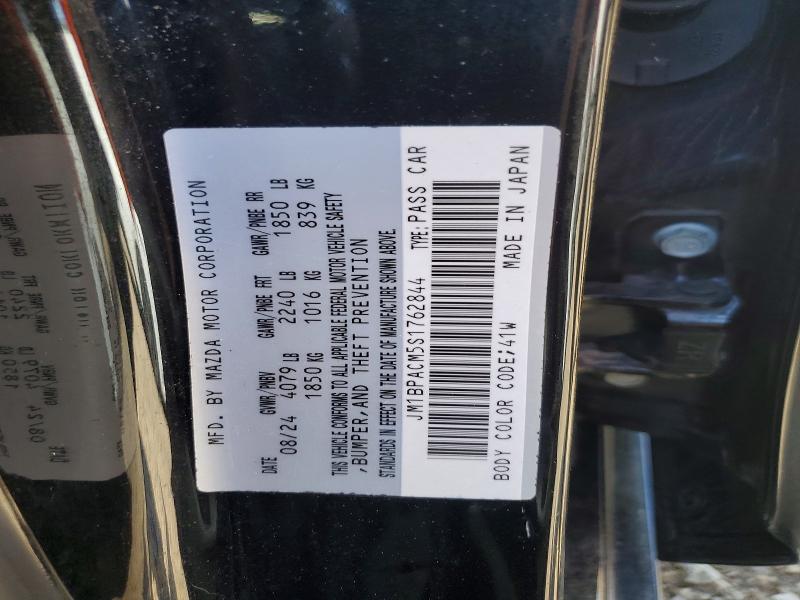 2025 Mazda 3 მანქანა იყიდება აუქციონზე, vin: JM1BPACM5S1762844, აუქციონის ნომერი: 57898106