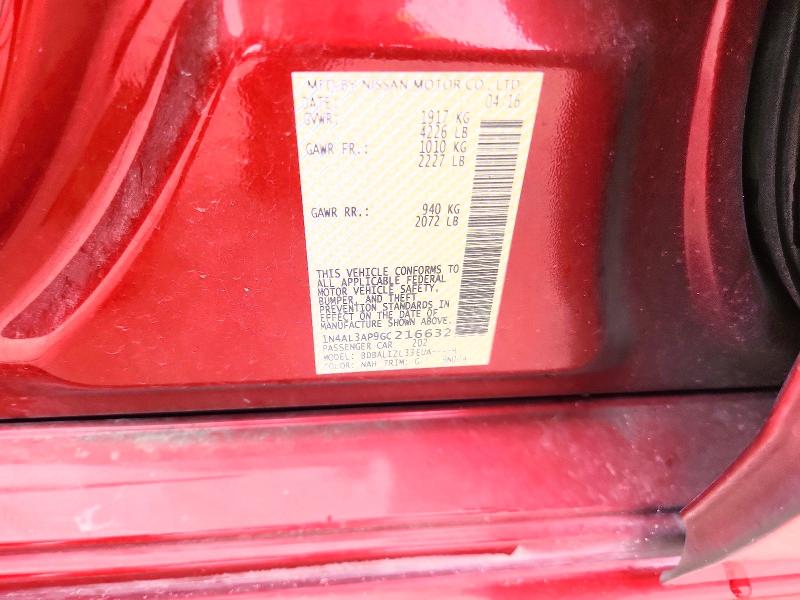 Продаж на аукціоні авто 2016 Nissan Altima, vin: 1N4AL3AP9GC216632, номер лоту: 57667076