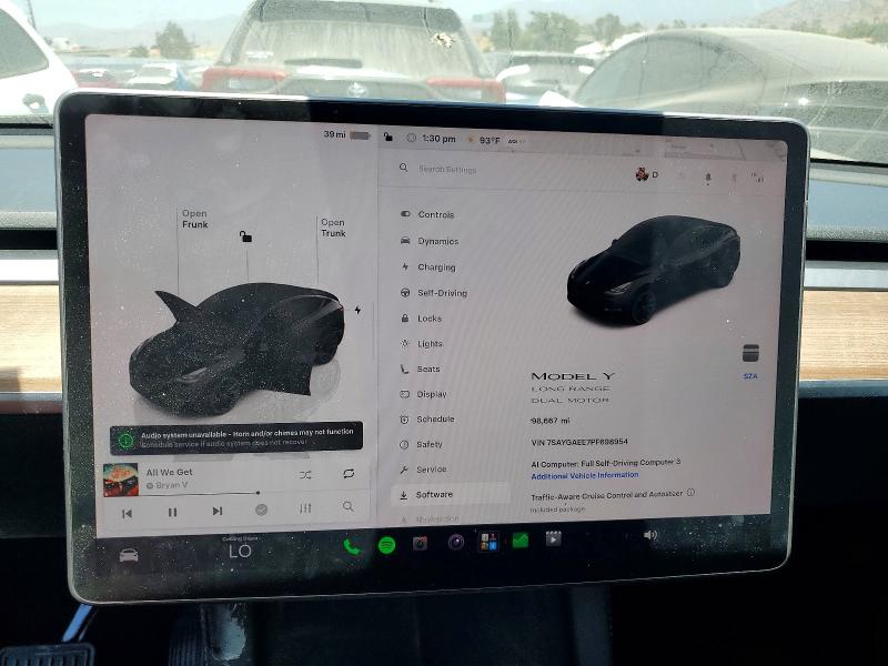 54437396 :رقم المزاد ، 7SAYGAEE7PF698954 vin ، 2023 Tesla Model Y مزاد بيع