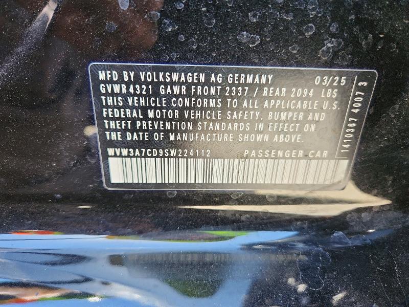 55771726 :رقم المزاد ، WVW3A7CD9SW224112 vin ، 2025 Volkswagen Gti مزاد بيع
