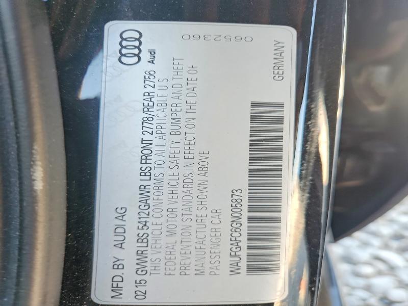 Aukcja sprzedaży 2016 Audi A6, vin: WAUFGAFC6GN005873, numer aukcji: 58610936
