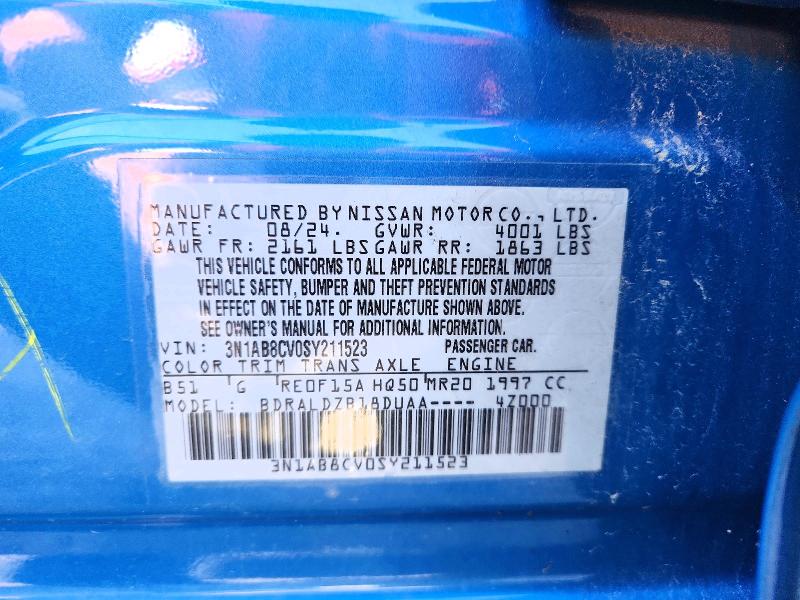 57065636 :رقم المزاد ، 3N1AB8CV0SY211523 vin ، 2025 Nissan Sentra مزاد بيع