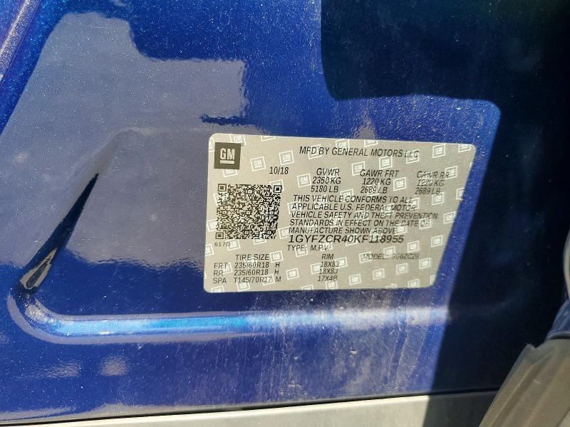 Aukcja sprzedaży 2019 Cadillac Xt4, vin: 1GYFZCR40KF118955, numer aukcji: 55623366