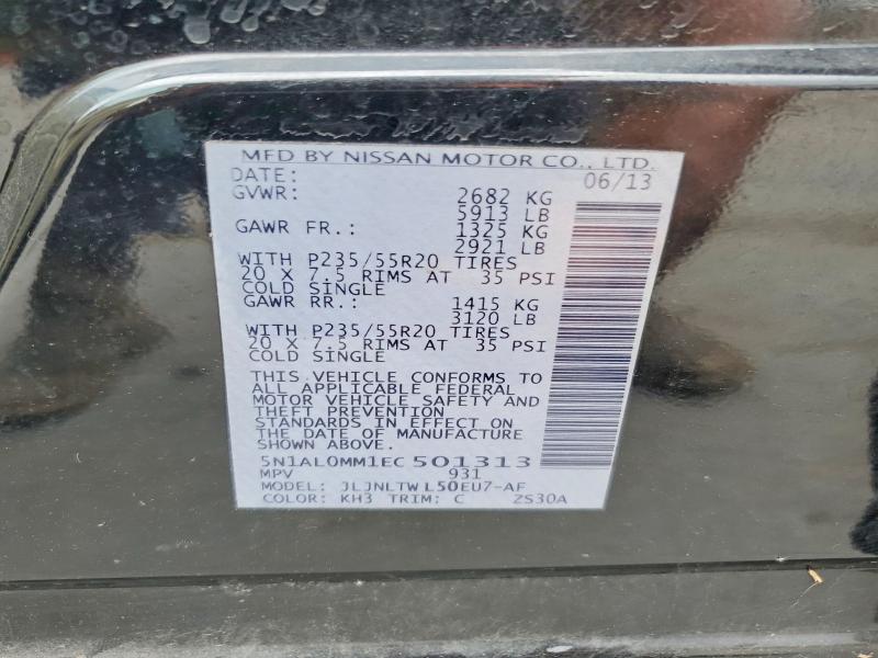 Продажа на аукционе авто 2014 Infiniti Qx60, vin: 5N1AL0MM1EC501313, номер лота: 57202506