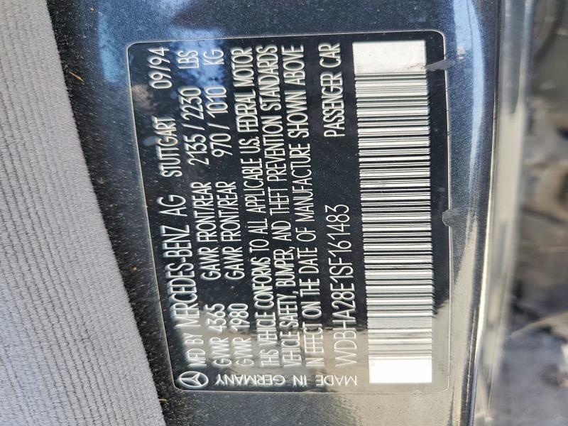 Aukcja sprzedaży 1995 Mercedes-benz C, vin: WDBHA28E1SF161483, numer aukcji: 56527656