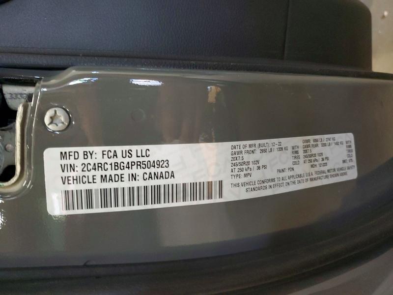 Продаж на аукціоні авто 2023 Chrysler Pacifica, vin: 2C4RC1BG4PR504923, номер лоту: 55854946