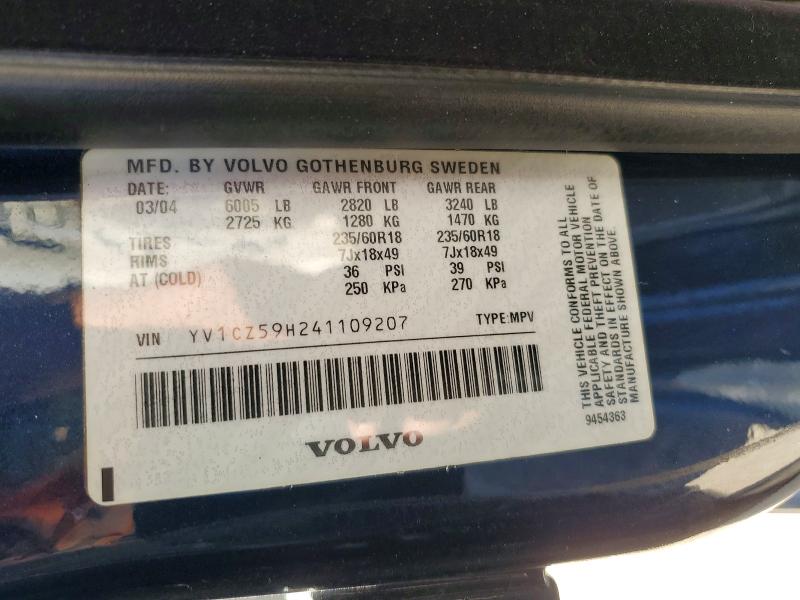 Продажа на аукционе авто 2004 Volvo Xc90, vin: YV1CZ59H241109207, номер лота: 56530576