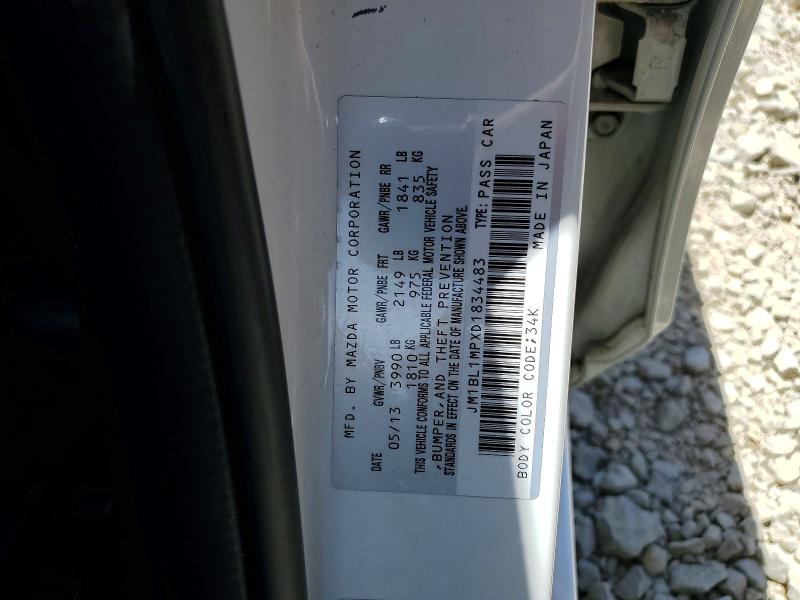 Продаж на аукціоні авто 2013 Mazda 3, vin: JM1BL1MPXD1834483, номер лоту: 59156416