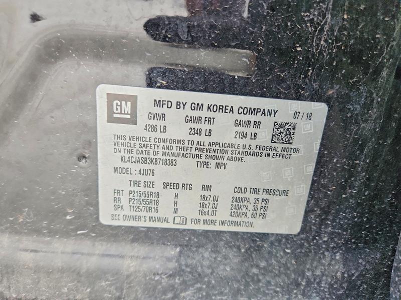 Продаж на аукціоні авто 2019 Buick Encore, vin: KL4CJASB3KB718383, номер лоту: 57135816