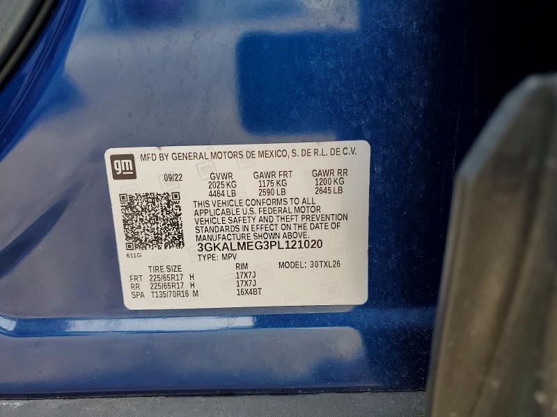 2023 Gmc Terrain მანქანა იყიდება აუქციონზე, vin: 3GKALMEG3PL121020, აუქციონის ნომერი: 56457666