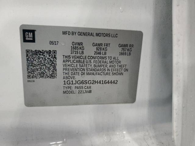 Auction sale of the 2017 Chevrolet Sonic, vin: 1G1JG6SG2H4164442, lot number: 56810376