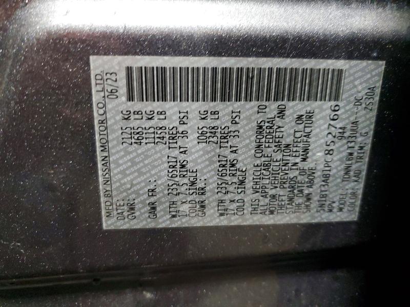 Aukcja sprzedaży 2023 Nissan Rogue, vin: 5N1BT3AB1PC852766, numer aukcji: 56699076