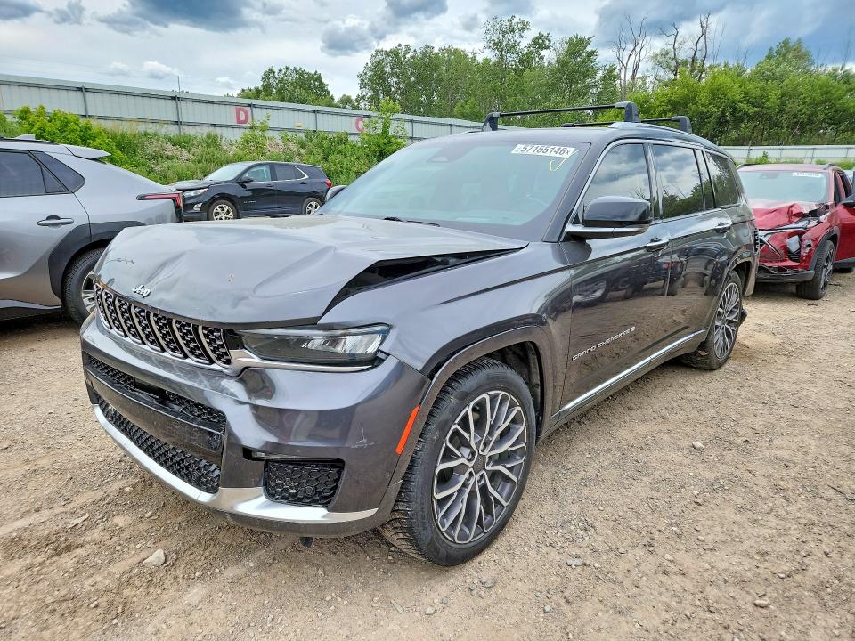 57155146 :رقم المزاد ، 1C4RJKET2M8192127 vin ، 2021 Jeep Grand Cherokee مزاد بيع