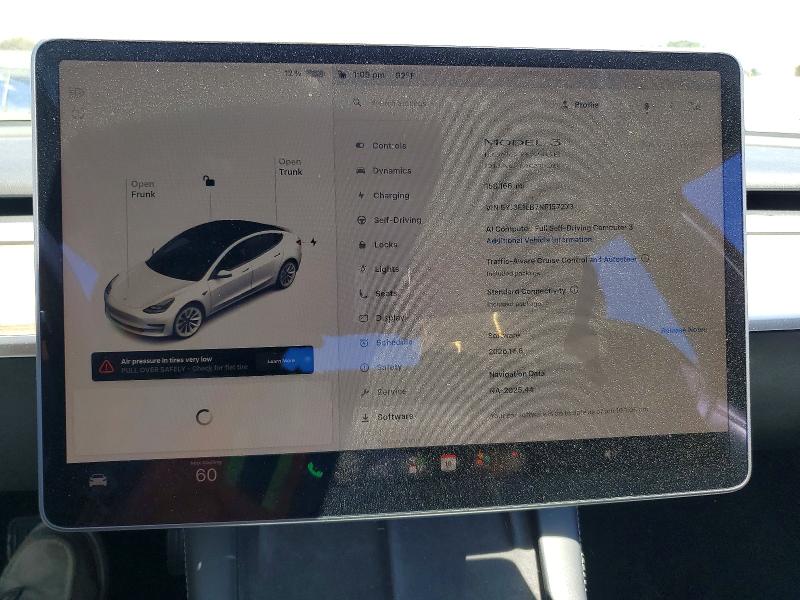 2022 Tesla Model 3 მანქანა იყიდება აუქციონზე, vin: 5YJ3E1EB7NF157273, აუქციონის ნომერი: 56550526