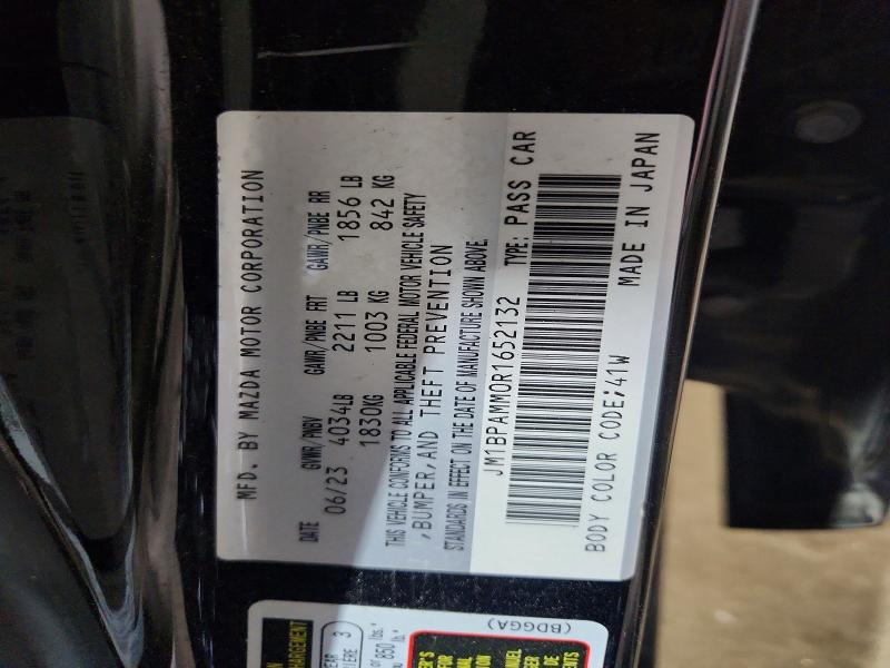 Aukcja sprzedaży 2024 Mazda 3, vin: JM1BPAMM0R1652132, numer aukcji: 55161926