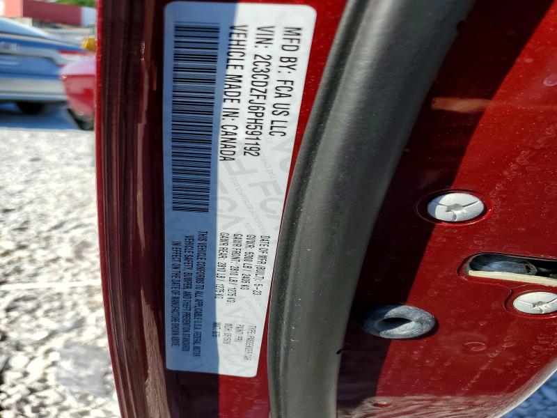 Aukcja sprzedaży 2023 Dodge Challenger, vin: 2C3CDZFJ6PH591192, numer aukcji: 55891506