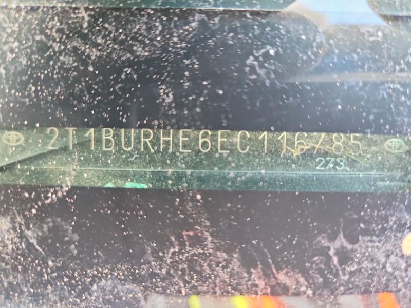 58398486 :رقم المزاد ، 2T1BURHE6EC116785 vin ، 2014 Toyota Corolla مزاد بيع