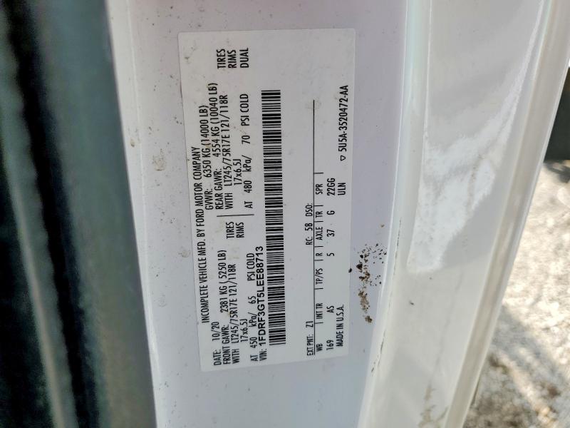 2020 Ford F350 მანქანა იყიდება აუქციონზე, vin: 1FDRF3GT5LEE88713, აუქციონის ნომერი: 57245446