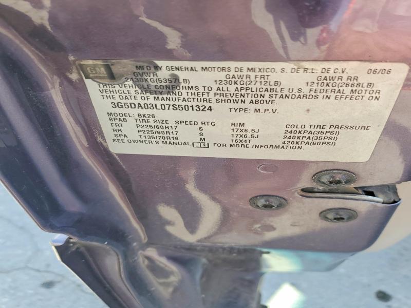 Aukcja sprzedaży 2007 Buick Rendezvous, vin: 3G5DA03L07S501324, numer aukcji: 56328026