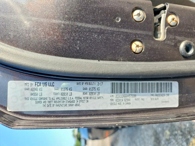 Aukcja sprzedaży 2017 Dodge Challenger, vin: 2C3CDZAG6HH578388, numer aukcji: 58820586