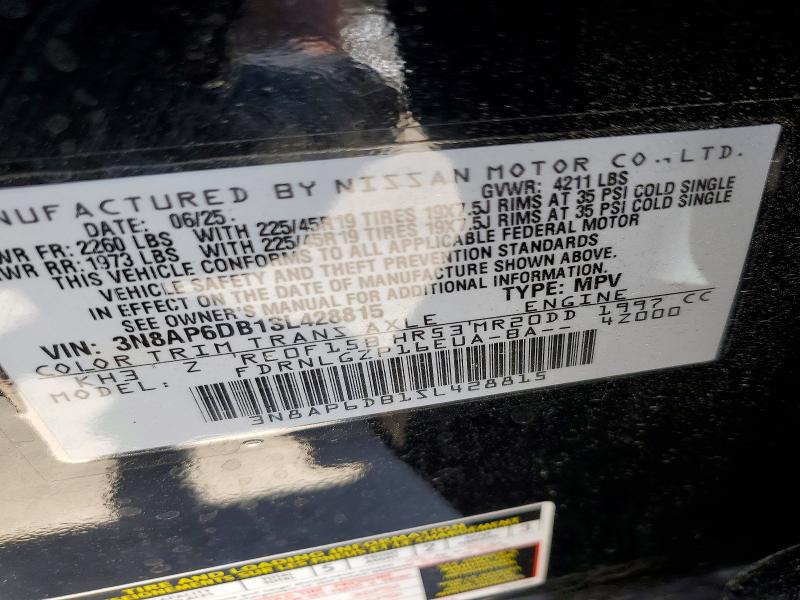 Продажа на аукционе авто 2025 Nissan Kicks, vin: 3N8AP6DB1SL428815, номер лота: 55927266