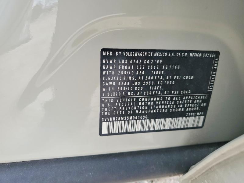 Продаж на аукціоні авто 2025 Volkswagen Tiguan, vin: 3VVHR7RM3SM061030, номер лоту: 57980486