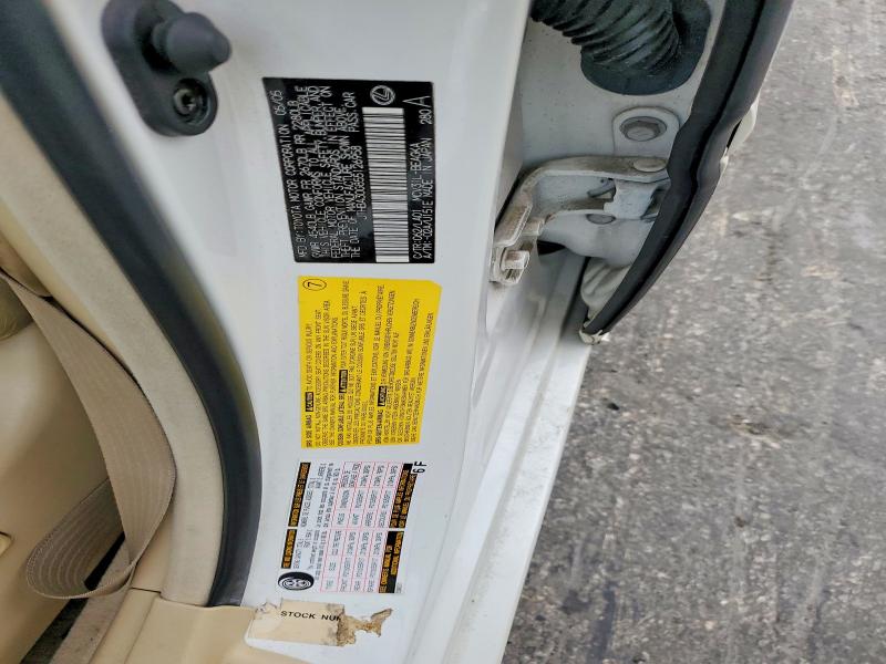 2005 Lexus Es მანქანა იყიდება აუქციონზე, vin: JTHBA30G855126958, აუქციონის ნომერი: 55860046
