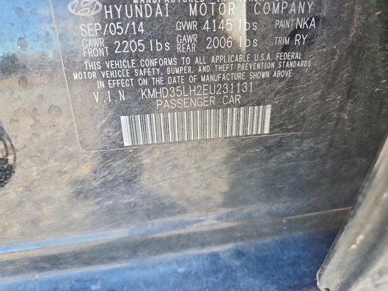 Продажа на аукционе авто 2014 Hyundai Elantra Gt, vin: KMHD35LH2EU231131, номер лота: 57481216