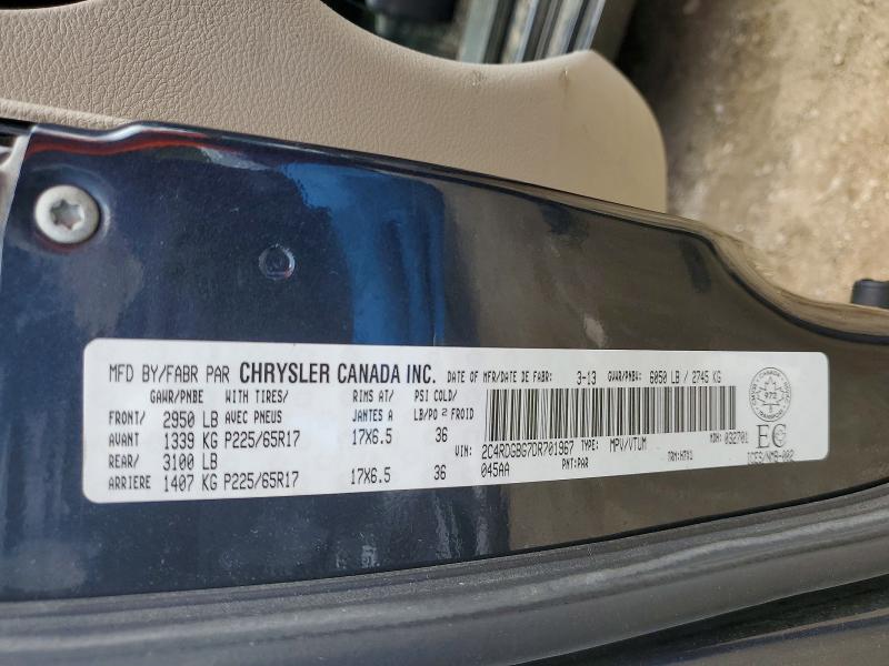 Продажа на аукционе авто 2013 Dodge Grand Caravan, vin: 2C4RDGBG7DR701967, номер лота: 57174556