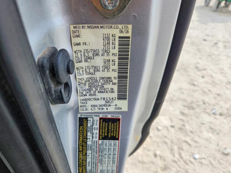 Продаж на аукціоні авто 2016 Nissan Frontier, vin: 1N6BD0CT8GN781542, номер лоту: 55526886
