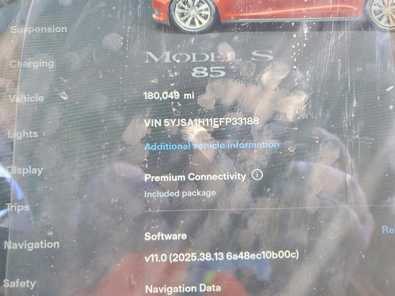 Продаж на аукціоні авто 2014 Tesla Model S, vin: 5YJSA1H11EFP33188, номер лоту: 55142766