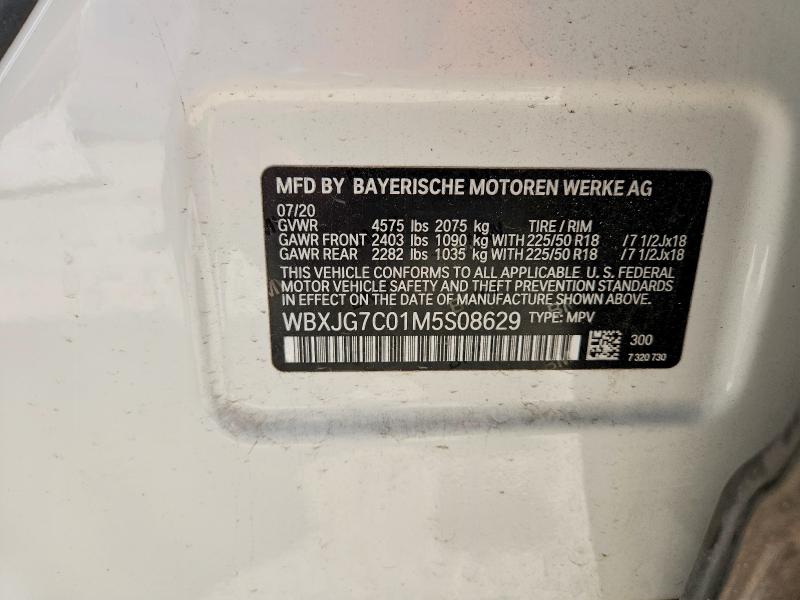 Продажа на аукционе авто 2021 Bmw X1, vin: WBXJG7C01M5S08629, номер лота: 56687016